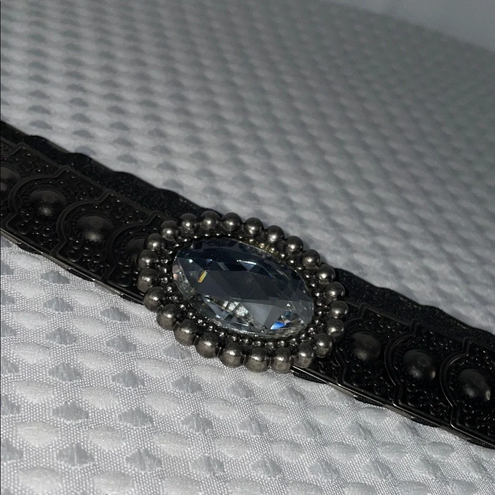 METAL STRETCH SCALE BELT WITH RHINESTONE FTL-01-196